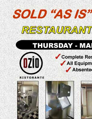 Restaurant Equipment AUCTION