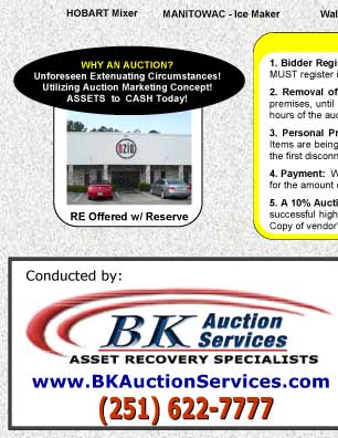 Restaurant Equipment AUCTION