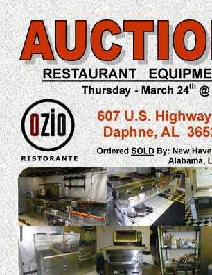 Restaurant Equipment AUCTION