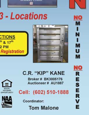 Restaurant Equipment AUCTION